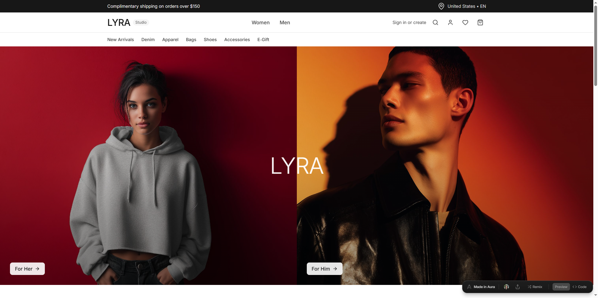 Luxury Brand Website Design